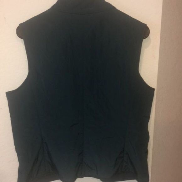 Talbots Forrest green quilted womens vest petite size L - Picture 8 of 9